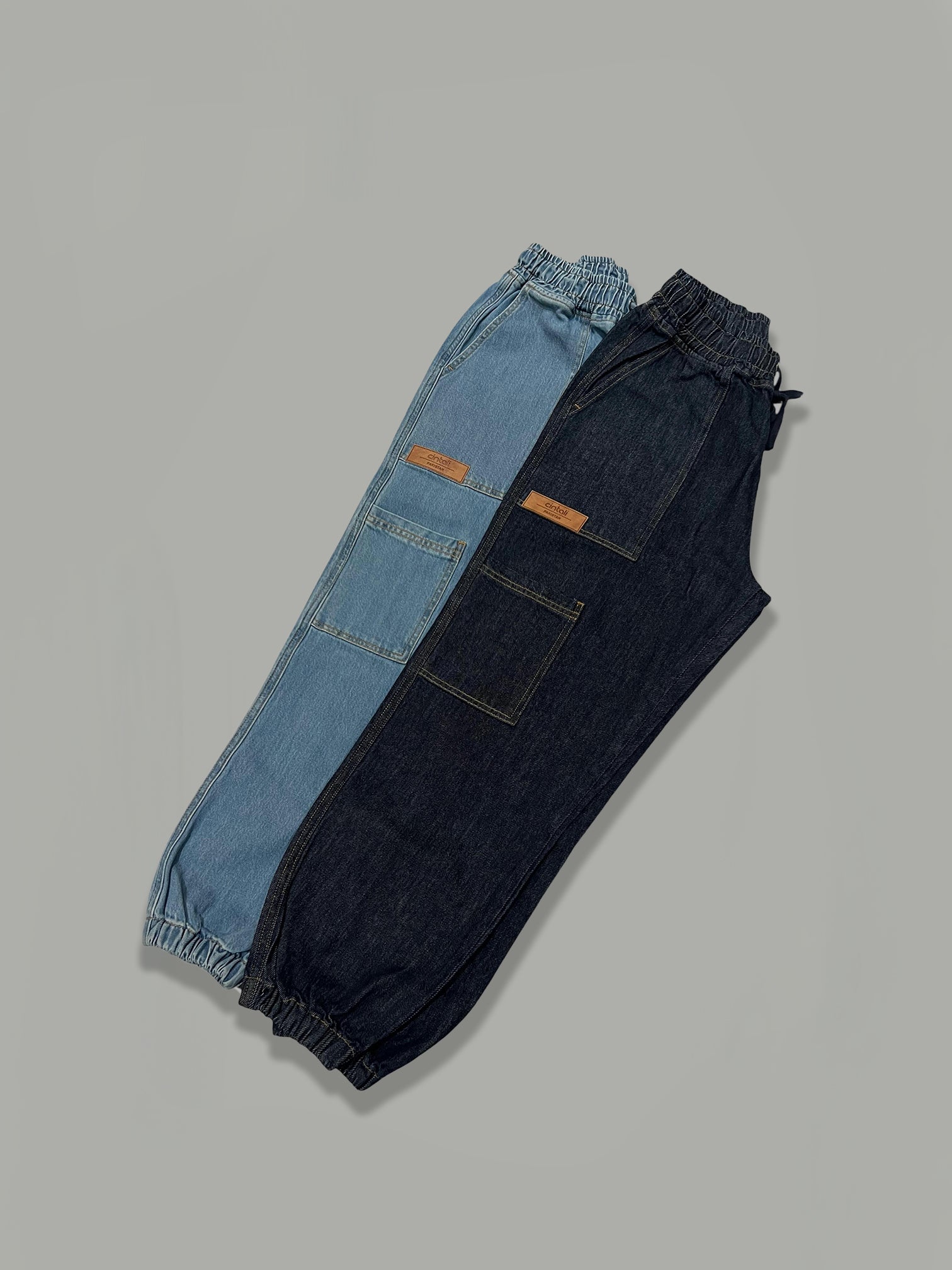 Unisex Denim Jogger Pants