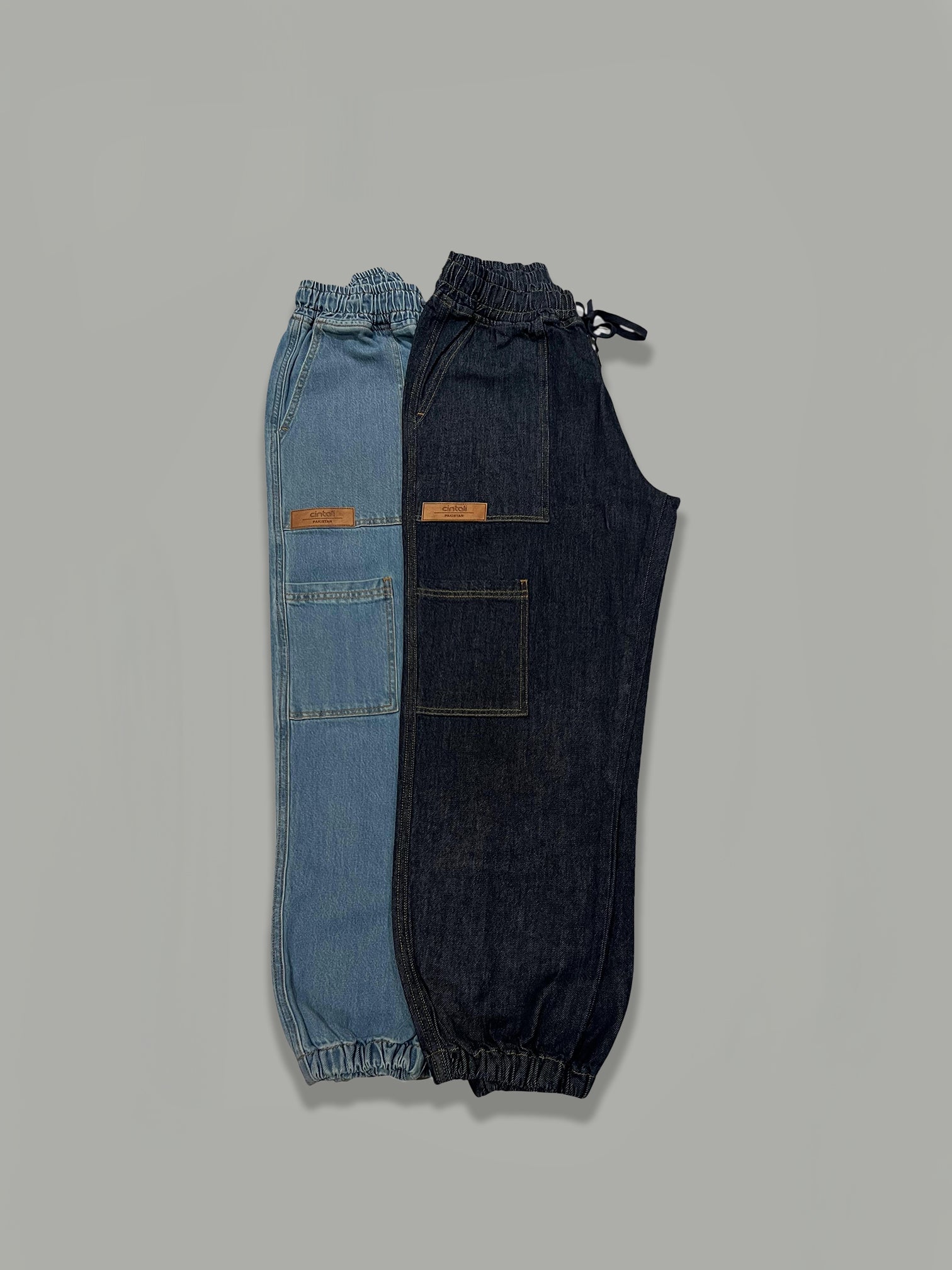 Unisex Denim Jogger Pants