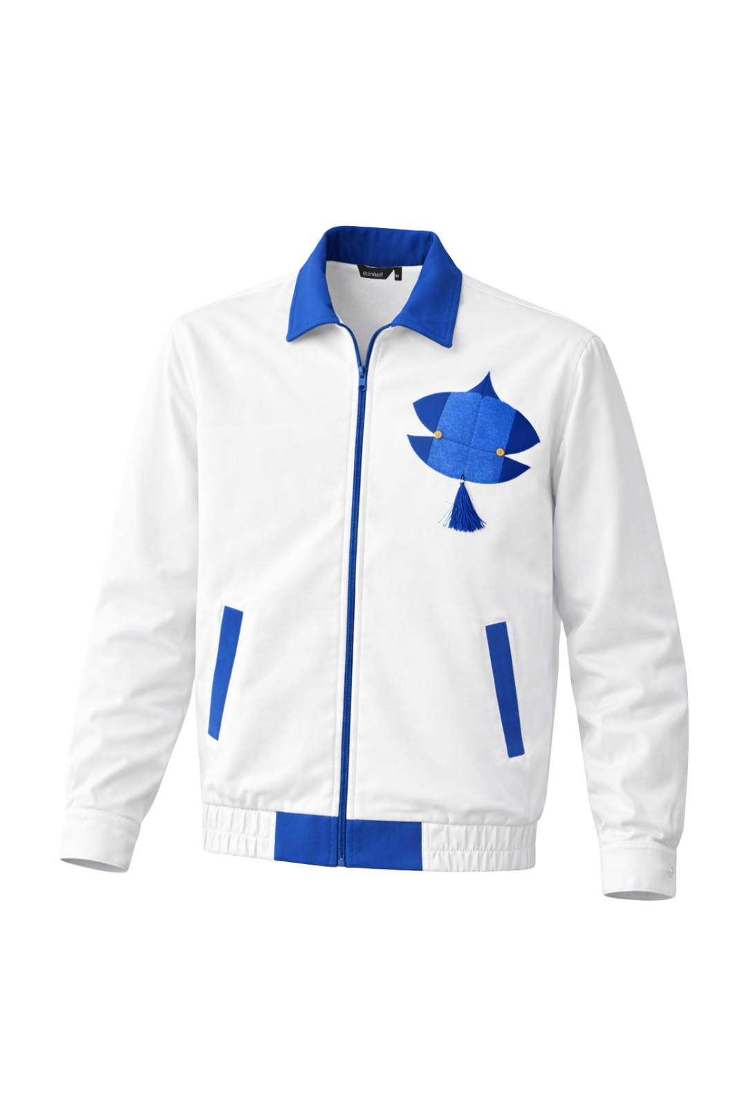 Kite Handmade Applique Jacket White/Blue