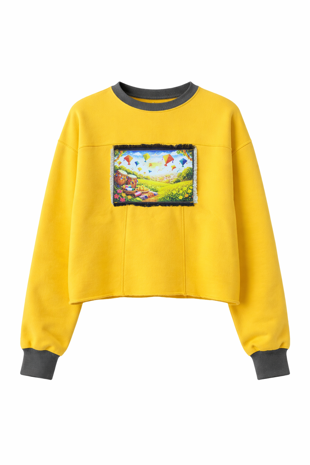 Paneled Handmade Sweatshirt (Woman)