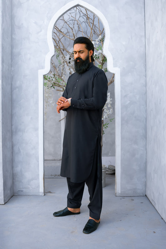 BOSKI CLASSIC BLACK SHALWAR KAMEEZ