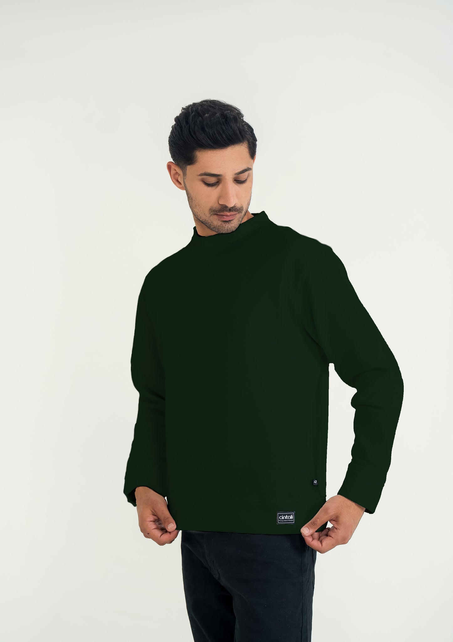 Alex Sweat Shirt (Bottle Green)