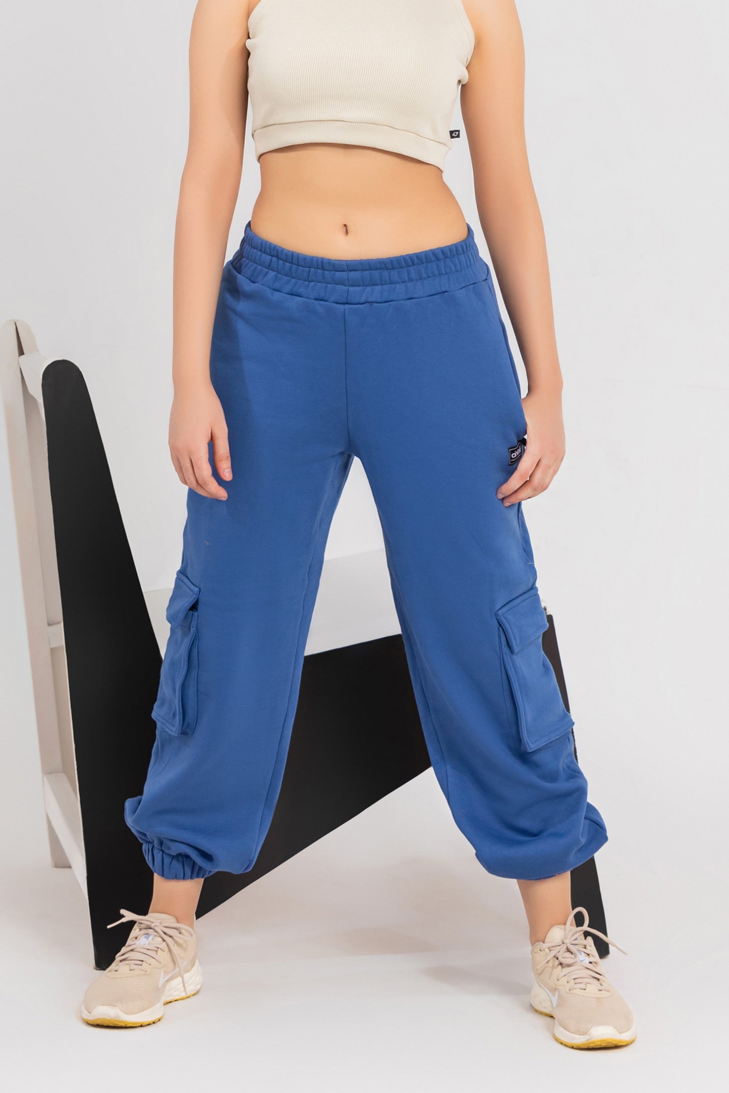 Cargo Sweat Pants (Royal Blue)