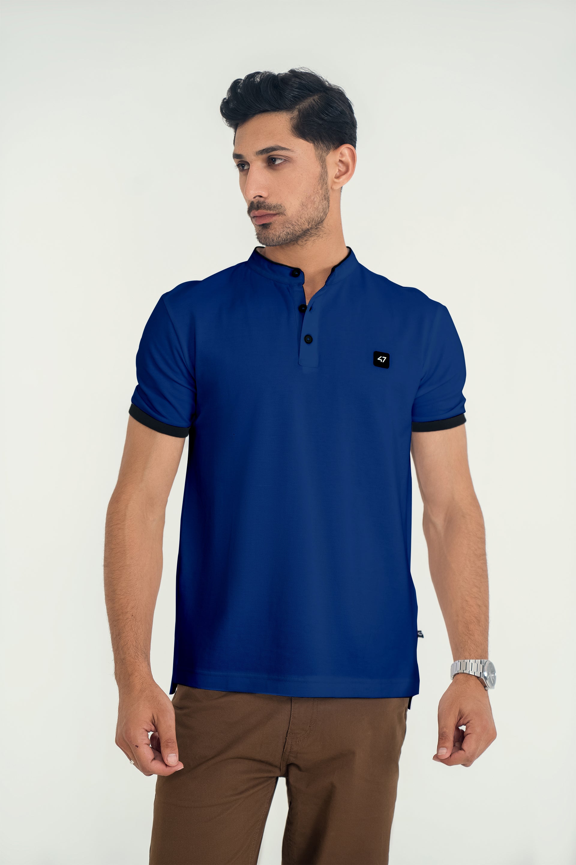 Mandarin Collar Polo