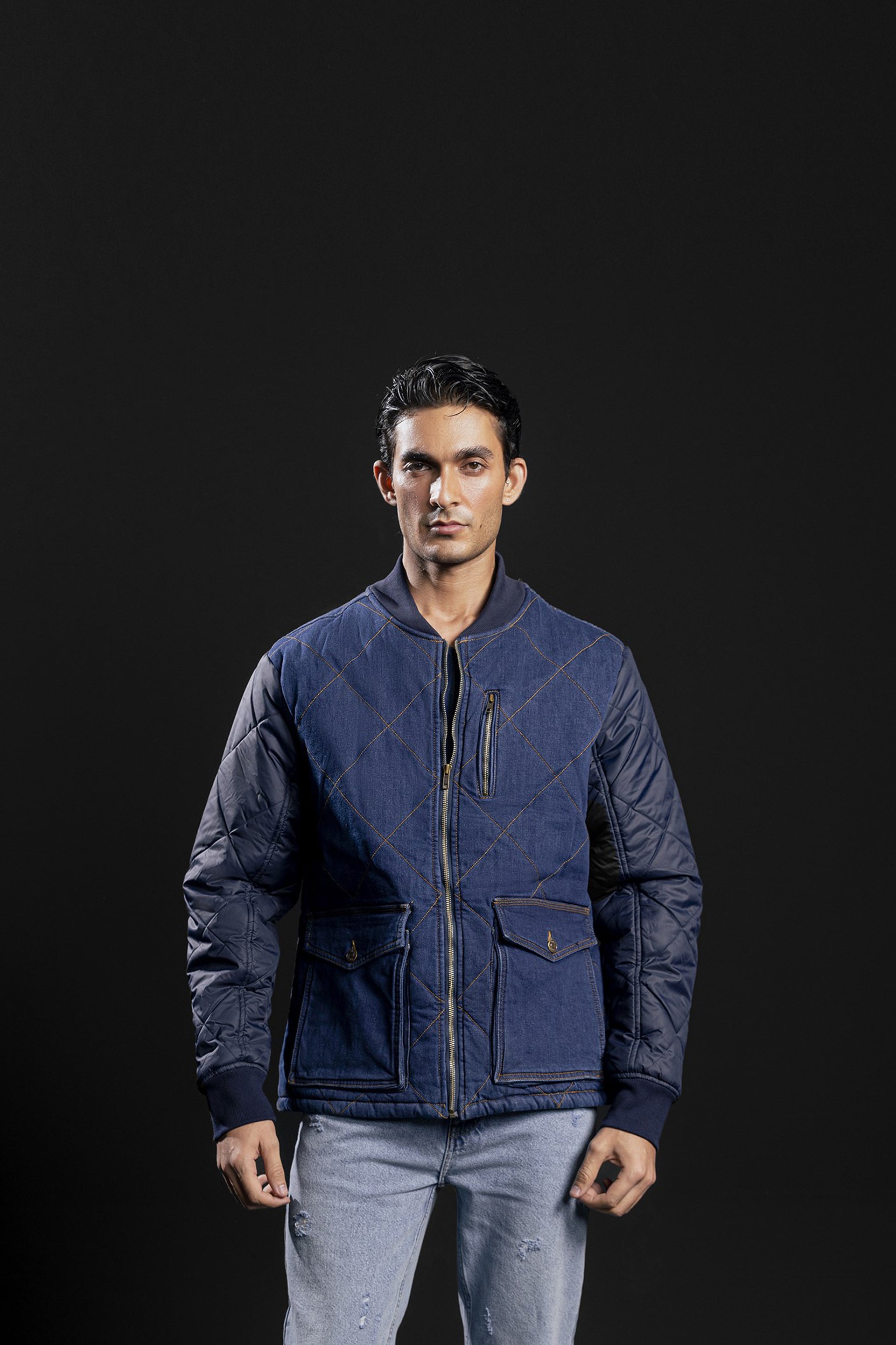 Quilted Bomber Jacket
