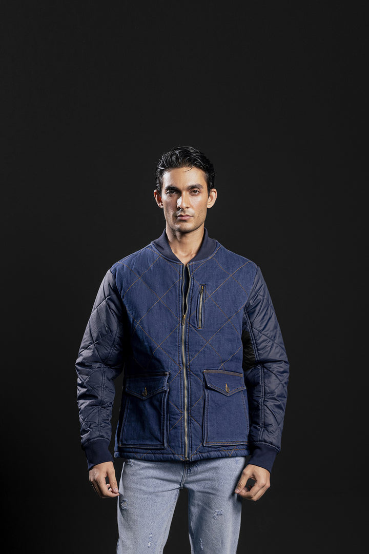 Quilted Bomber Jacket