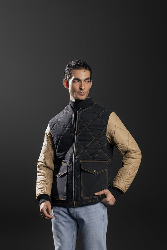 Quilted Bomber Jacket