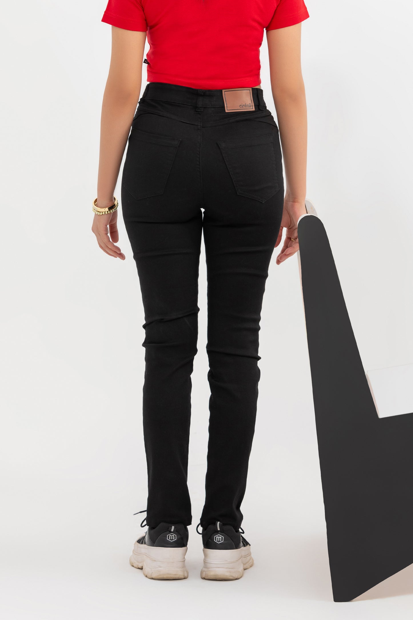 Unisex Slim fit jeans (Black)