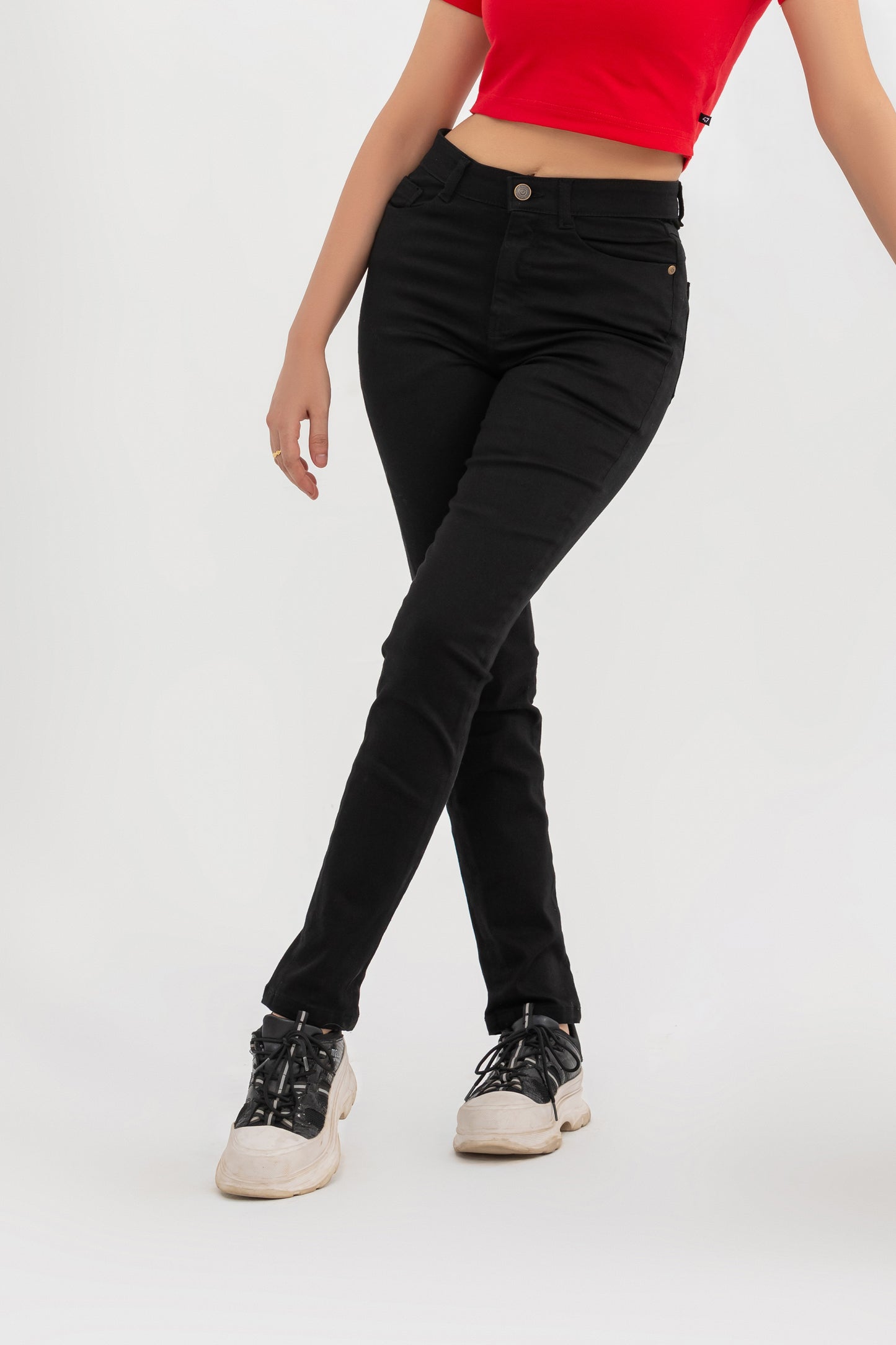 Unisex Slim fit jeans (Black)