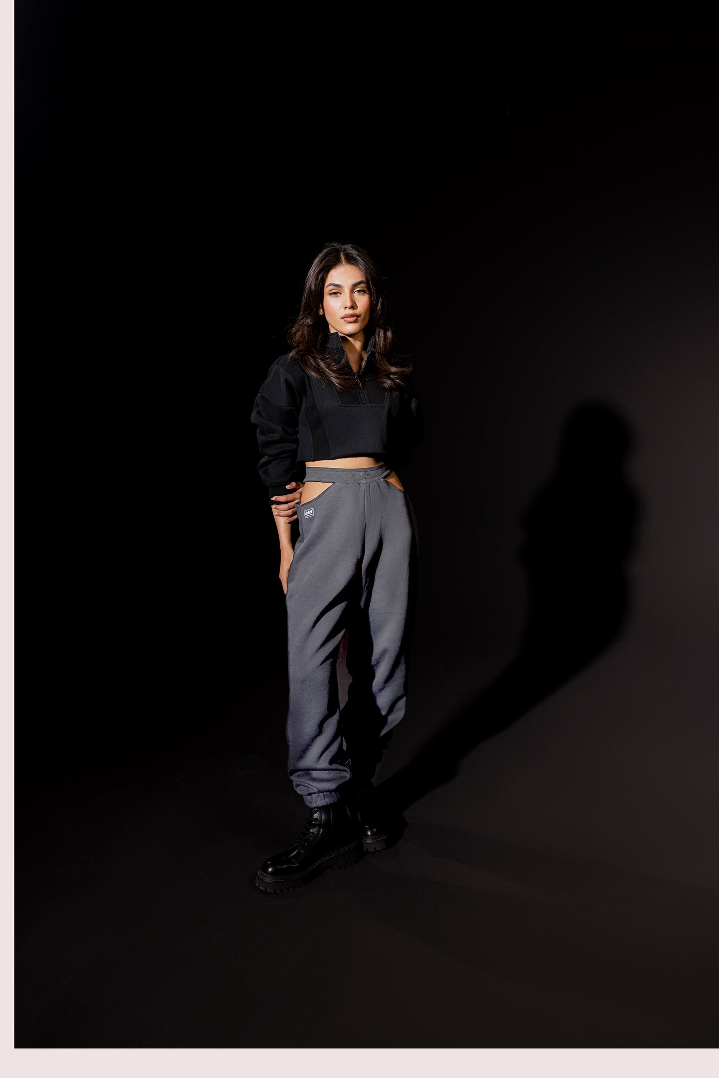 Side - Slits Sweat Pants (Grey)